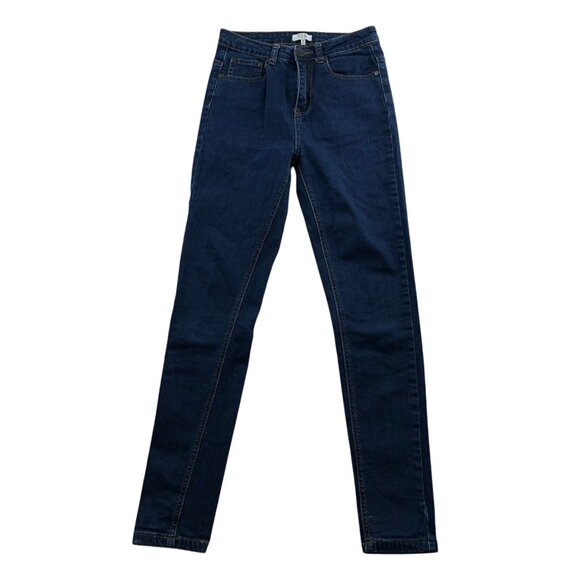 TOBI Womens Jeans Size 26  Ankle Skinny Mid Rise Blue Dark Denim Casual Classic - Picture 1 of 14